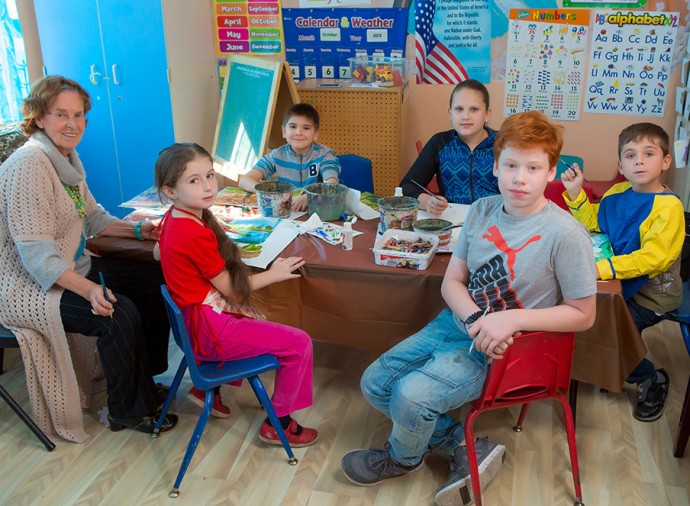 Drawing Class at Shostakovich School (photo 1)