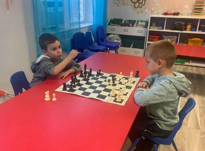 Chess Class at Shostakovich School, August 2024 (photo 1)